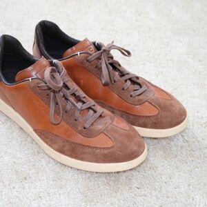 Cole Haan Tan and Brown Leather Sneakers